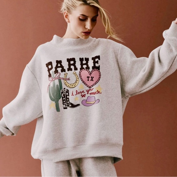 Parke Tops - PARKE Texas Graphic Mockneck